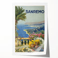 Sanremo Vintage Travel Poster - Retro Coastal Italian Art