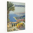 Sanremo Vintage Travel Poster - Retro Coastal Italian Art