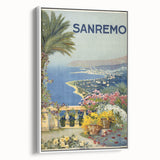 Sanremo Vintage Travel Poster - Retro Coastal Italian Art