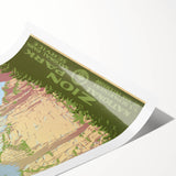 Zion National Park Vintage Travel Poster - Retro Nature Art