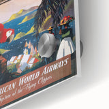 Caribbean Vintage Travel Poster - Retro Pan Am Aviation Art