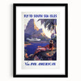 South Sea Isles Vintage Travel Poster - Retro Pan Am Art