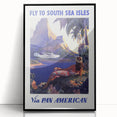 South Sea Isles Vintage Travel Poster - Retro Pan Am Art