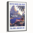 South Sea Isles Vintage Travel Poster - Retro Pan Am Art