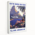 South Sea Isles Vintage Travel Poster - Retro Pan Am Art
