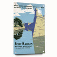 Fort Marion Vintage Travel Poster - Retro Florida Landmark Art