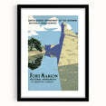 Fort Marion Vintage Travel Poster - Retro Florida Landmark Art