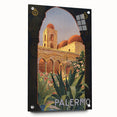 Palermo Vintage Travel Poster - Retro Italian Architecture Art