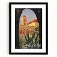 Palermo Vintage Travel Poster - Retro Italian Architecture Art