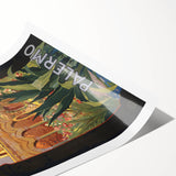 Palermo Vintage Travel Poster - Retro Italian Architecture Art