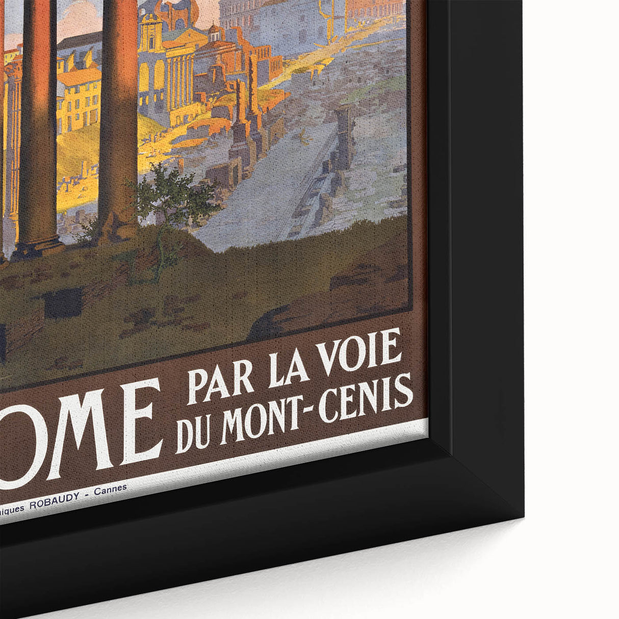 Rome Vintage Travel Poster - Retro Italian Architecture Art