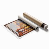 Rome Vintage Travel Poster - Retro Italian Architecture Art