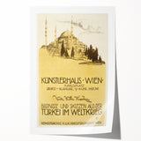 Vintage Travel Poster - Istanbul Mosque | Classic Travel Art Print