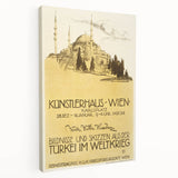 Vintage Travel Poster - Istanbul Mosque | Classic Travel Art Print