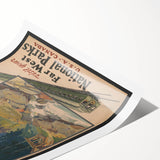 Vintage Travel Poster - Far West National Parks | Retro Travel Art