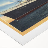 Vintage S.S. United States Travel Poster - Retro Ocean Liner Art