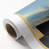 Vintage S.S. United States Travel Poster - Retro Ocean Liner Art