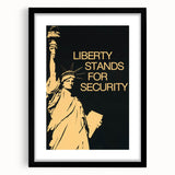 Vintage Travel Poster - Statue of Liberty | Retro Travel Art Print
