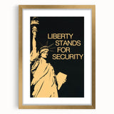 Vintage Travel Poster - Statue of Liberty | Retro Travel Art Print