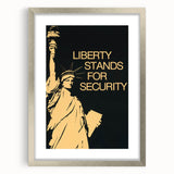 Vintage Travel Poster - Statue of Liberty | Retro Travel Art Print