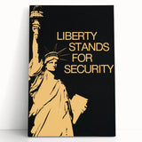 Vintage Travel Poster - Statue of Liberty | Retro Travel Art Print