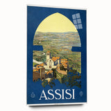 Vintage Travel Poster - Assisi, Italy | Classic Travel Art Print