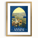 Vintage Travel Poster - Assisi, Italy | Classic Travel Art Print