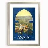 Vintage Travel Poster - Assisi, Italy | Classic Travel Art Print