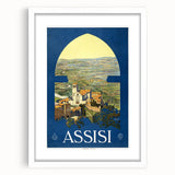 Vintage Travel Poster - Assisi, Italy | Classic Travel Art Print