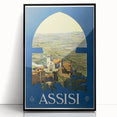 Vintage Travel Poster - Assisi, Italy | Classic Travel Art Print