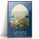 Vintage Travel Poster - Assisi, Italy | Classic Travel Art Print