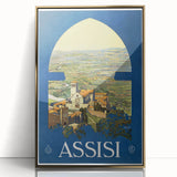 Vintage Travel Poster - Assisi, Italy | Classic Travel Art Print