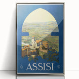Vintage Travel Poster - Assisi, Italy | Classic Travel Art Print