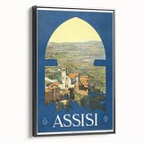Vintage Travel Poster - Assisi, Italy | Classic Travel Art Print