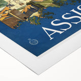 Vintage Travel Poster - Assisi, Italy | Classic Travel Art Print
