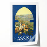 Vintage Travel Poster - Assisi, Italy | Classic Travel Art Print