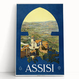 Vintage Travel Poster - Assisi, Italy | Classic Travel Art Print