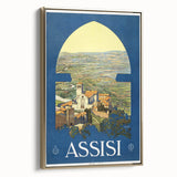 Vintage Travel Poster - Assisi, Italy | Classic Travel Art Print