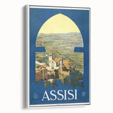 Vintage Travel Poster - Assisi, Italy | Classic Travel Art Print