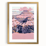 Vintage Travel Poster - Grand Canyon | Retro Desert Art Print
