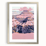 Vintage Travel Poster - Grand Canyon | Retro Desert Art Print
