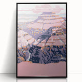 Vintage Travel Poster - Grand Canyon | Retro Desert Art Print