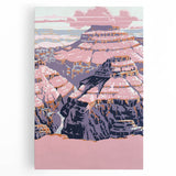 Vintage Travel Poster - Grand Canyon | Retro Desert Art Print
