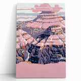 Vintage Travel Poster - Grand Canyon | Retro Desert Art Print