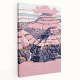 Vintage Travel Poster - Grand Canyon | Retro Desert Art Print