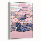 Vintage Travel Poster - Grand Canyon | Retro Desert Art Print