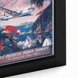 Vintage Travel Poster - Caribbean by Clipper | Retro Island Art