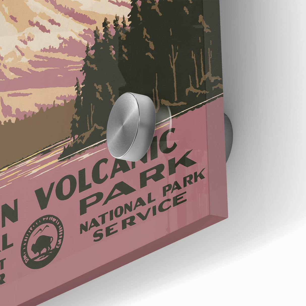 Vintage Travel Poster - Lassen Volcanic Park | Retro Nature Art