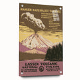 Vintage Travel Poster - Lassen Volcanic Park | Retro Nature Art