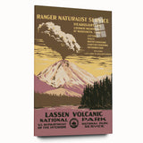 Vintage Travel Poster - Lassen Volcanic Park | Retro Nature Art